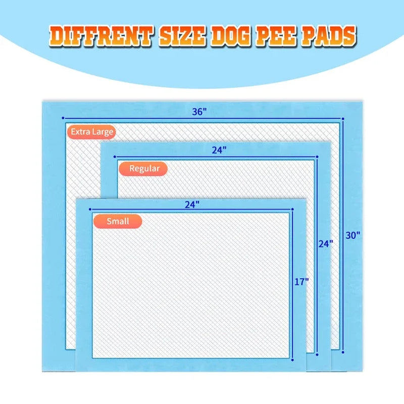 150 Count Medium ( M 24" X 24") Super Absorbent Dog and Puppy Training Pads, Pet Diaper Pee Pads