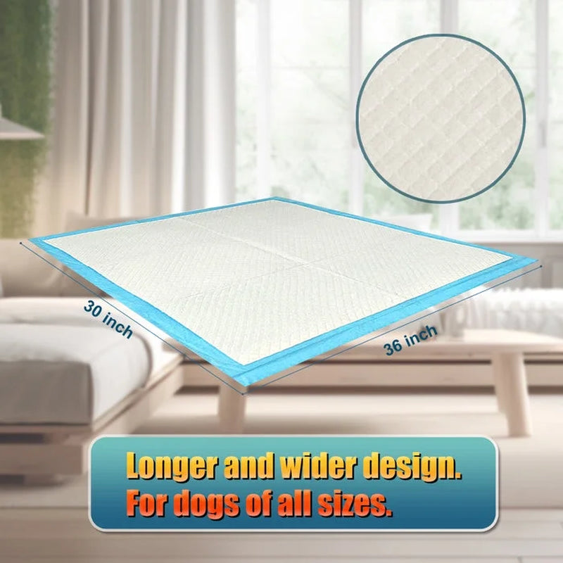 150 Count Medium ( M 24" X 24") Super Absorbent Dog and Puppy Training Pads, Pet Diaper Pee Pads