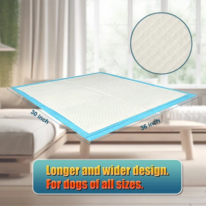 150 Count Medium ( M 24" X 24") Super Absorbent Dog and Puppy Training Pads, Pet Diaper Pee Pads