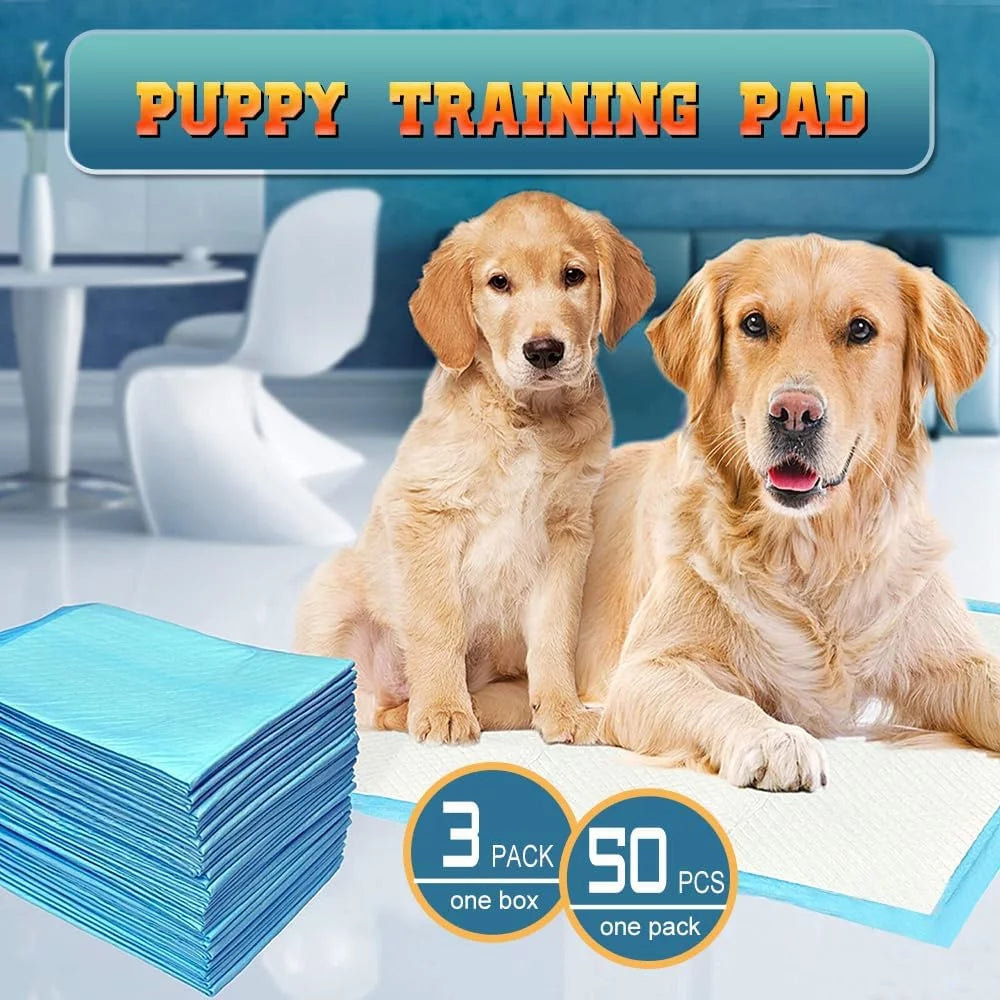 150 Count Medium ( M 24" X 24") Super Absorbent Dog and Puppy Training Pads, Pet Diaper Pee Pads